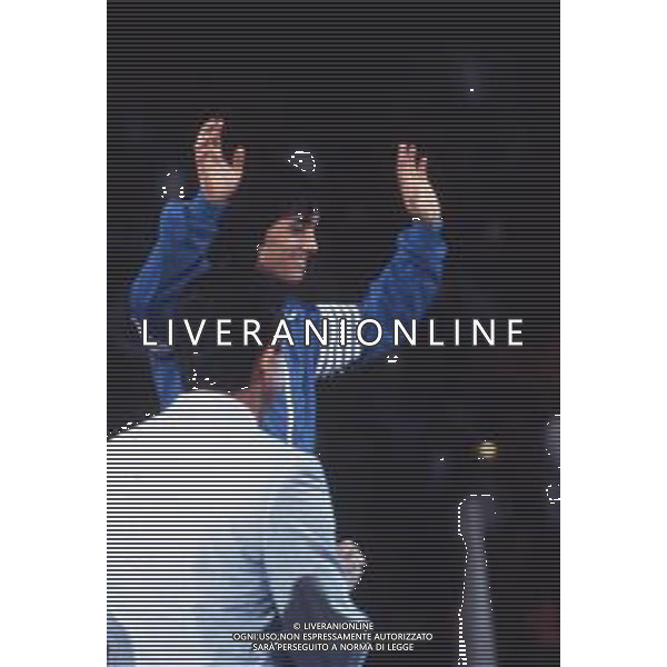 DIAP-RETROSPETTIVA VINCENZO MAENZA LOTTATORE NELLA FOTO VINCENZO MAENZA PARTECIPA ALLE OLIMPIADI DI LOS ANGELES 1984 ARCHIVIO DFP-AG ALDO LIVERANI SAS