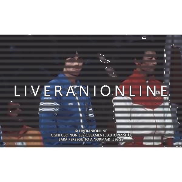 DIAP-RETROSPETTIVA VINCENZO MAENZA LOTTATORE NELLA FOTO VINCENZO MAENZA PARTECIPA ALLE OLIMPIADI DI LOS ANGELES 1984 ARCHIVIO DFP-AG ALDO LIVERANI SAS