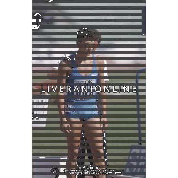 DIAP-RETROSPETTIVA ROBERTO RIBAUD ATLETA NELLA FOTO ROBERTO RIBAUD NELL\'ANNO 1987 AG ALDO LIVERANI SAS