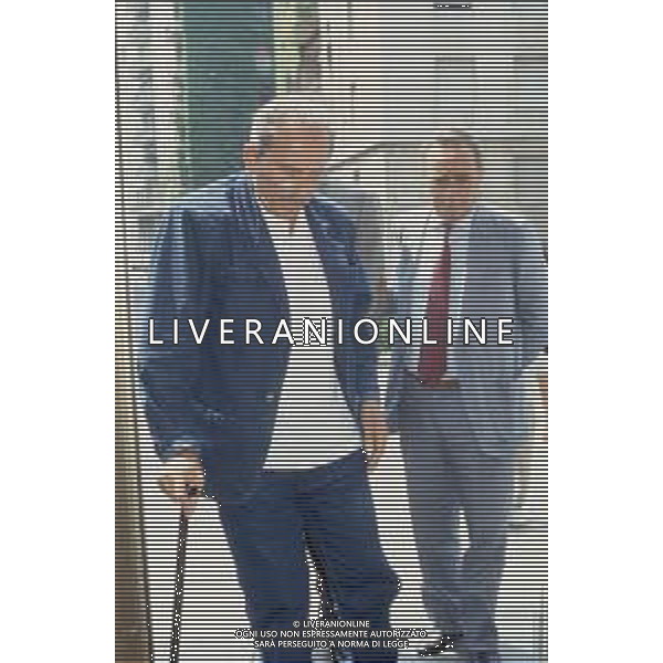 DIAP-RETROSPETTIVA DOMENIICO MODUGNO CANTANTE NELLA FOT DOMENICO MODUGNOO CON LA MOGLIE FRANCA GANDOLFI IN TRIBENALE A MILANO NELL\'ANNO 1986 AG ALDO LIVERANI SAS