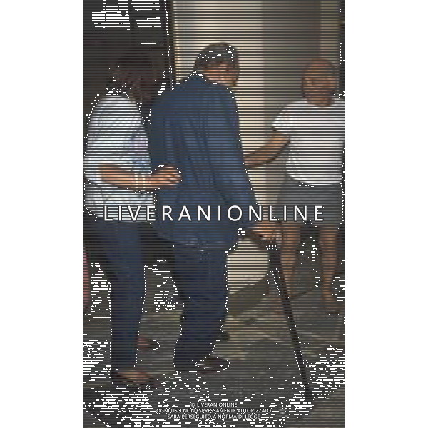 DIAP-RETROSPETTIVA DOMENIICO MODUGNO CANTANTE NELLA FOT DOMENICO MODUGNOO CON LA MOGLIE FRANCA GANDOLFI IN TRIBENALE A MILANO NELL\'ANNO 1986 AG ALDO LIVERANI SAS