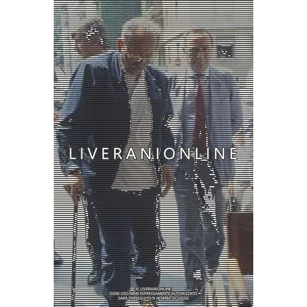 DIAP-RETROSPETTIVA DOMENIICO MODUGNO CANTANTE NELLA FOT DOMENICO MODUGNOO CON LA MOGLIE FRANCA GANDOLFI IN TRIBENALE A MILANO NELL\'ANNO 1986 AG ALDO LIVERANI SAS