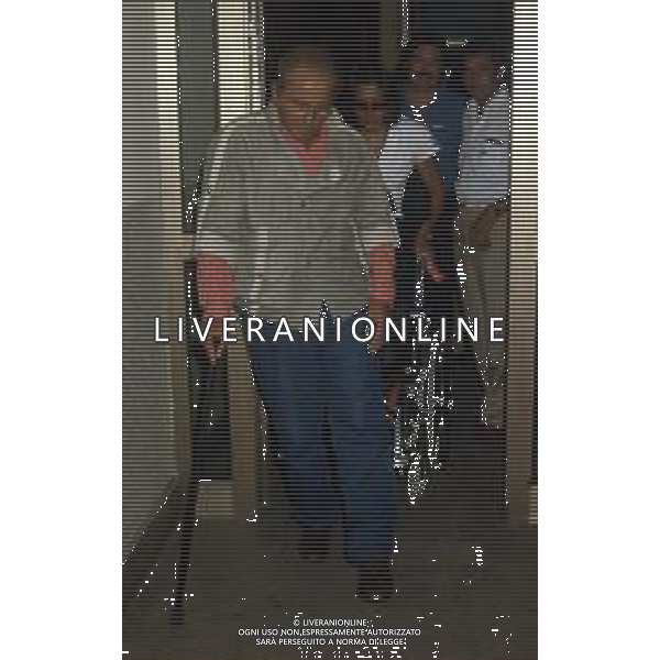 DIAP-RETROSPETTIVA DOMENIICO MODUGNO CANTANTE NELLA FOT DOMENICO MODUGNOO CON LA MOGLIE FRANCA GANDOLFI IN TRIBENALE A MILANO NELL\'ANNO 1986 AG ALDO LIVERANI SAS