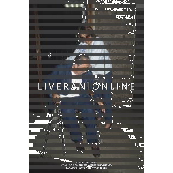 DIAP-RETROSPETTIVA DOMENIICO MODUGNO CANTANTE NELLA FOT DOMENICO MODUGNOO CON LA MOGLIE FRANCA GANDOLFI IN TRIBENALE A MILANO NELL\'ANNO 1986 AG ALDO LIVERANI SAS