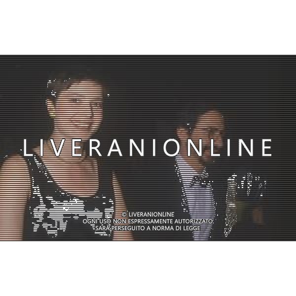 DIAP-RETROSPETTIVA ISABELLA ROSSELLINI ATTRICE NELLA FOTO ISABELLA ROSSELLINI CON RENZO ROSSELLINI NELL\'ANNO 1987 AG ALDO LIVERANI SAS