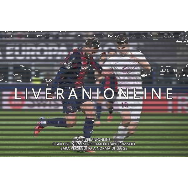 TVRG Bologna vs Brann nella foto Federico Bernardeschi (Bologna) e Jacob Sorensen (Brann) Bologna 06-11-2025 Stadio Renato Dall\'Ara Bologna vs Brann UEFA Europa League fase a girone unico - 4a giornata foto Roberto Garavaglia/Agenzia Aldo Liverani sas