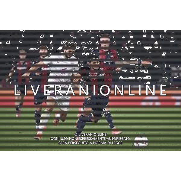 TVRG Bologna vs Brann nella foto Vetle Dragsnes (Brann) e Santiago Castro (Bologna) Bologna 06-11-2025 Stadio Renato Dall\'Ara Bologna vs Brann UEFA Europa League fase a girone unico - 4a giornata foto Roberto Garavaglia/Agenzia Aldo Liverani sas