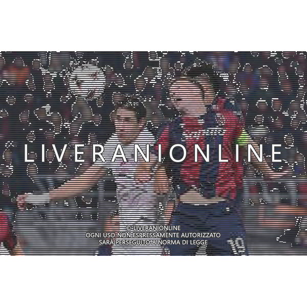 TVRG Bologna vs Brann nella foto Eivind Helland (Brann) e Lewis Ferguson (Bologna) Bologna 06-11-2025 Stadio Renato Dall\'Ara Bologna vs Brann UEFA Europa League fase a girone unico - 4a giornata foto Roberto Garavaglia/Agenzia Aldo Liverani sas