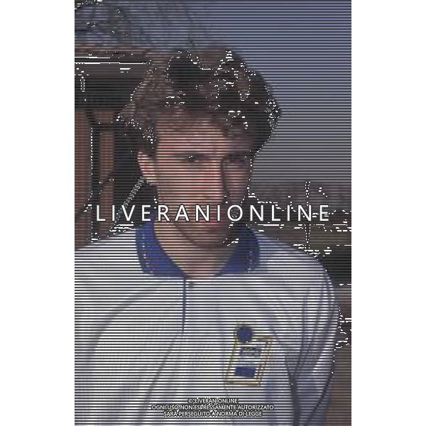 DIAP-RETROSPETTIVA GIANNI FLAMIGNI CALCIATORE NELLA FOTO GIANNI FLAMIGNI CON LA MAGLIA DELLA NAZIONALE ITALIANA AG ALDO LIVERANI SAS