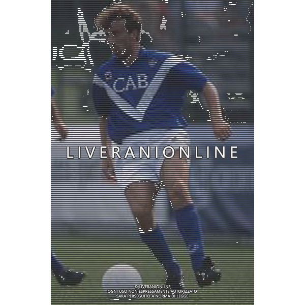 DIAP-RETROSPETTIVA GIANNI FLAMIGNI CALCIATORE NELLA FOTO GIANNI FLAMIGNI CON LA MAGLIA DEL BRESCIA CALCIO AG ALDO LIVERANI SAS