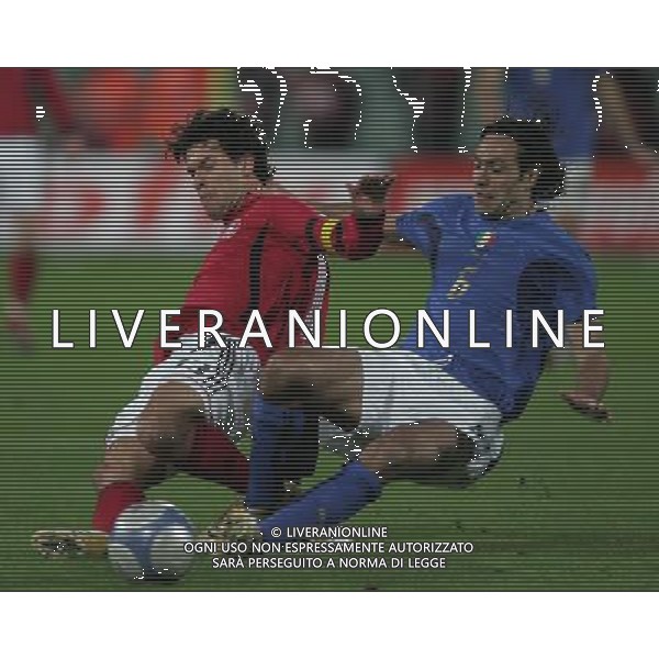 Firenze 1 marzo 2006 Italia - Germania amichevole nella foto: Ballack Michael e Nesta Alessandro foto Andry / Ag. Aldo Liverani