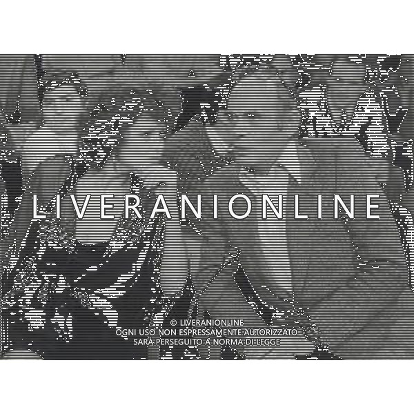 ST-RETROSPETTIVA CLAUDIA CARDINALE ATTRICE NELLA FOTO CLAUDIA CARDINALE CON PASQUALE SQUITIERI IN RAI FOTO MARIO DOTTI-AG ALDO LIVERANI SAS