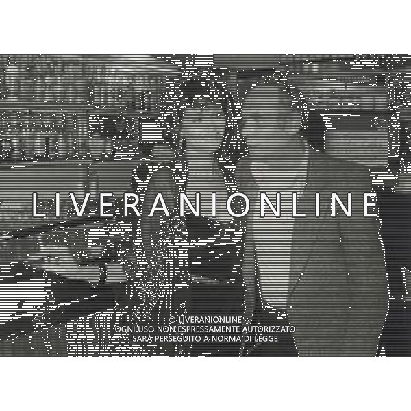 ST-RETROSPETTIVA CLAUDIA CARDINALE ATTRICE NELLA FOTO CLAUDIA CARDINALE CON PASQUALE SQUITIERI IN RAI FOTO MARIO DOTTI-AG ALDO LIVERANI SAS