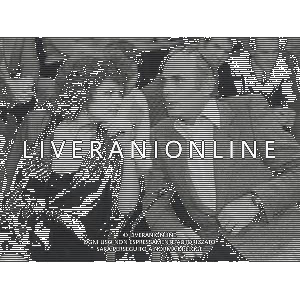 ST-RETROSPETTIVA CLAUDIA CARDINALE ATTRICE NELLA FOTO CLAUDIA CARDINALE CON PASQUALE SQUITIERI IN RAI FOTO MARIO DOTTI-AG ALDO LIVERANI SAS