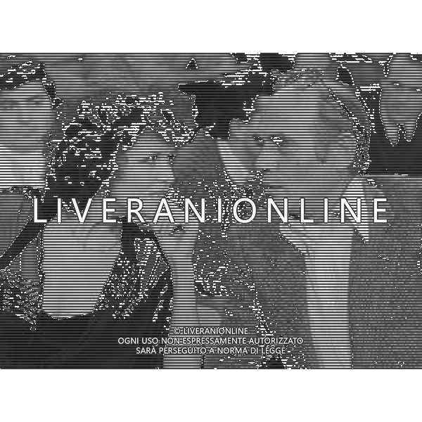 ST-RETROSPETTIVA CLAUDIA CARDINALE ATTRICE NELLA FOTO CLAUDIA CARDINALE CON PASQUALE SQUITIERI IN RAI FOTO MARIO DOTTI-AG ALDO LIVERANI SAS