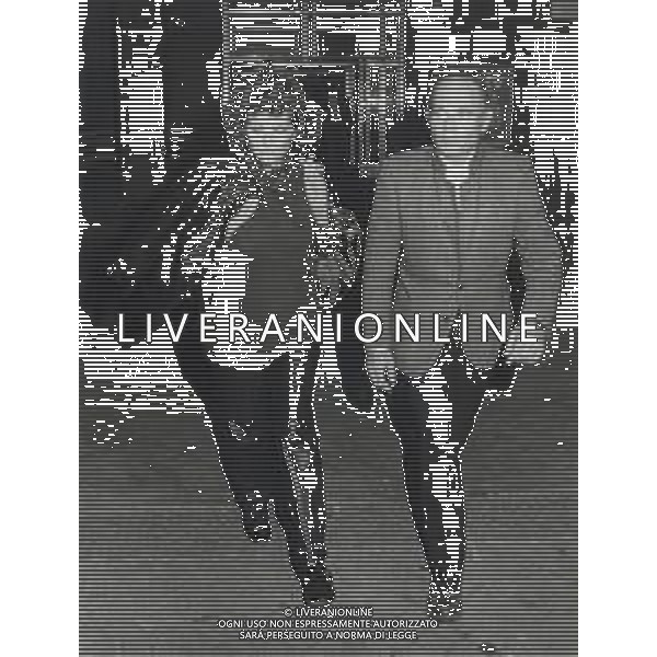 ST-RETROSPETTIVA CLAUDIA CARDINALE ATTRICE NELLA FOTO CLAUDIA CARDINALE CON PASQUALE SQUITIERI IN RAI FOTO MARIO DOTTI-AG ALDO LIVERANI SAS