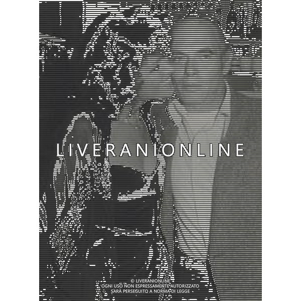 ST-RETROSPETTIVA CLAUDIA CARDINALE ATTRICE NELLA FOTO CLAUDIA CARDINALE CON PASQUALE SQUITIERI IN RAI FOTO MARIO DOTTI-AG ALDO LIVERANI SAS