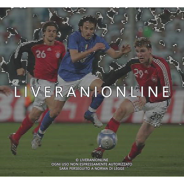 Firenze 1 marzo 2006 Italia - Germania amichevole nella foto: Del Piero Alessandro e Mertesacker Per foto Andry / Ag. Aldo Liverani