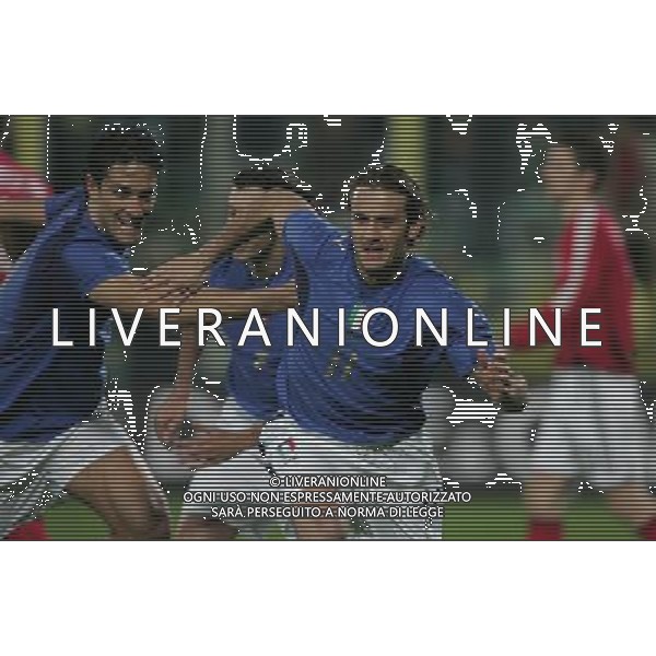Firenze 1 marzo 2006 Italia - Germania amichevole nella foto: esultanza di Gilardino Alberto dopo il suo gol foto Andry / Ag. Aldo Liverani