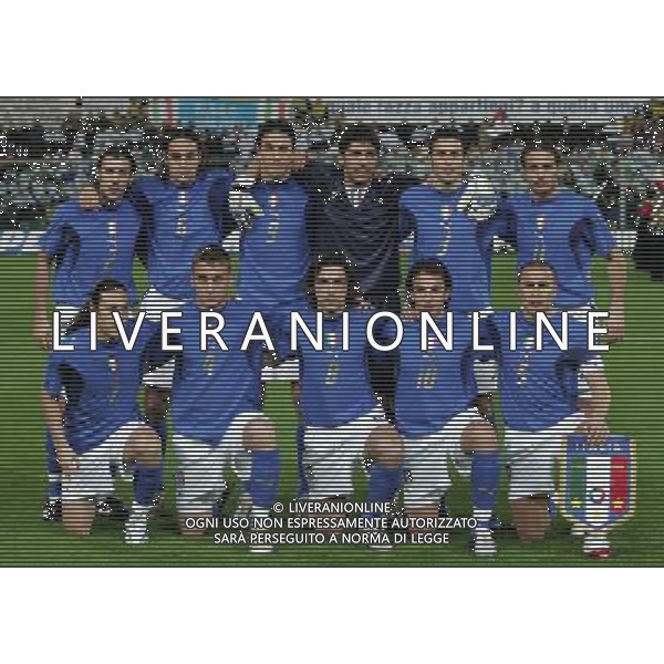 Firenze 1 marzo 2006 Italia - Germania amichevole nella foto: formazione Italia foto Andry / Ag. Aldo Liverani