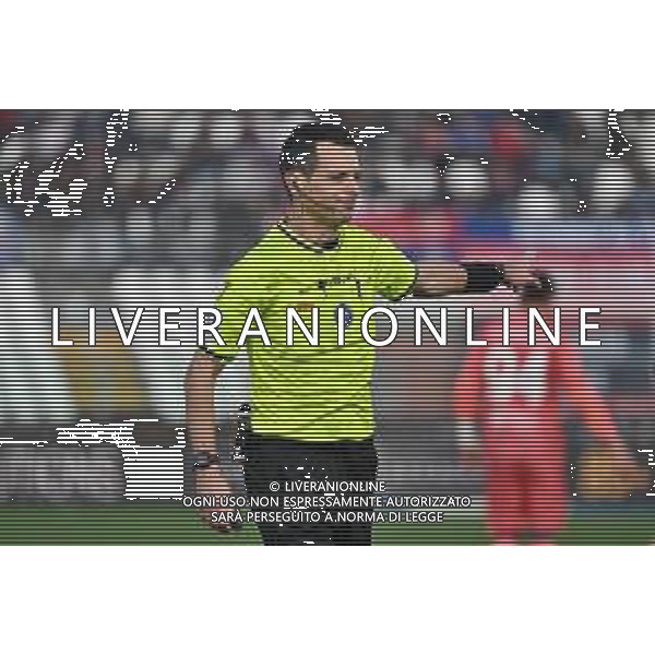 TVRG Como vs Cagliari nella foto l\'arbitro Ivano Pezzuto di Lecce Como 08-11-2025 Stadio Giuseppe Sinigaglia Como vs Cagliari Campionato Serie A Enilive - 11a giornata foto Roberto Garavaglia/Agenzia Aldo Liverani sas