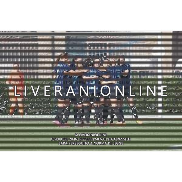 TVRCOR – Fc Internazionale Milano vs Sassuolo – Serie A Women – 5a giornata Campionato – Milano Arena Civica 08-11-2025 nella foto esultanza Inter dopo il goal ©TVRCOR Corradin Roberta - AGENZIA ALDO LIVERANI SAS