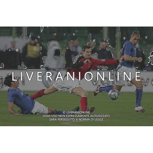 Firenze 1 marzo 2006 Italia - Germania amichevole nella foto: Klose Miroslav Barone Simone e Cannavaro Fabio foto Andry / Ag. Aldo Liverani