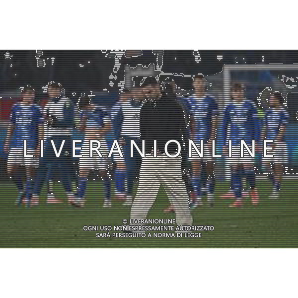 TVRG Como vs Cagliari nella foto delusione Cesc Fabregas allenatore Como e giocatori Como a fine gara Como 08-11-2025 Stadio Giuseppe Sinigaglia Como vs Cagliari Campionato Serie A Enilive - 11a giornata foto Roberto Garavaglia/Agenzia Aldo Liverani sas