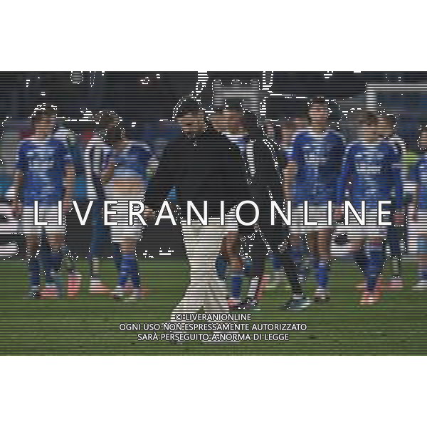 TVRG Como vs Cagliari nella foto delusione Cesc Fabregas allenatore Como e giocatori Como a fine gara Como 08-11-2025 Stadio Giuseppe Sinigaglia Como vs Cagliari Campionato Serie A Enilive - 11a giornata foto Roberto Garavaglia/Agenzia Aldo Liverani sas