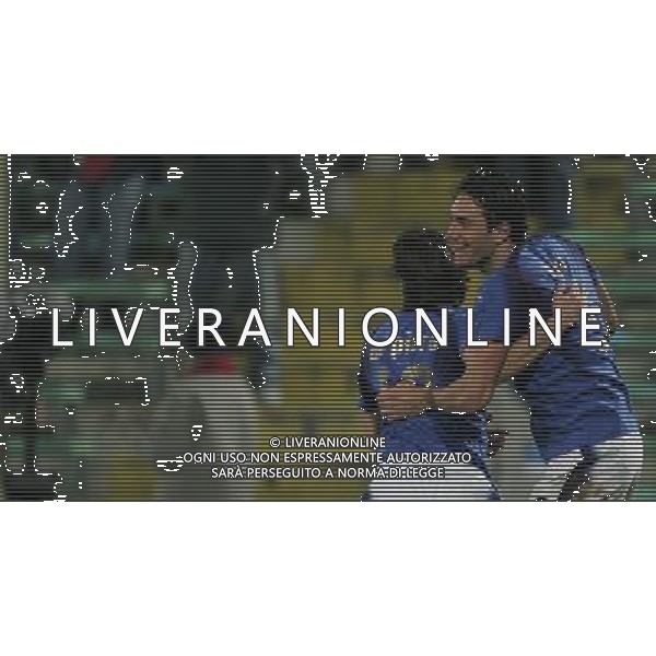 Firenze 1 marzo 2006 Italia - Germania amichevole nella foto: esultanza di Toni Luca con Del Piero Alessandro dopo il suo gol foto Andry / Ag. Aldo Liverani