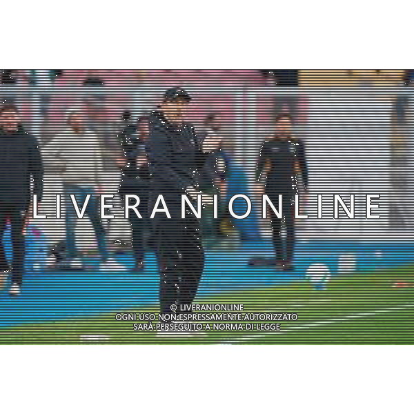TVEM November 08, 2025 Lecce, Italy - US Lecce vs Hellas Verona - Italian soccer serie A 2025/26 - Via Del Mare Stadium. In the pic: coach Eusebio Di Francesco of US Lecce ©TVEM Mastrodonato Emmanuele - AGENZIA ALDO LIVERANI SAS