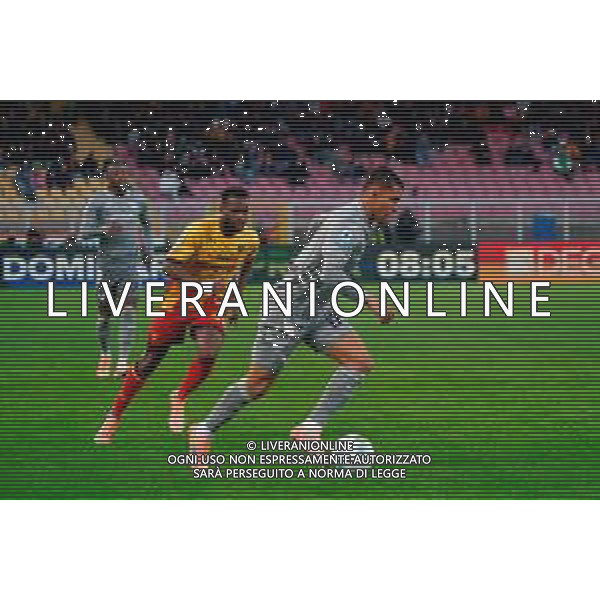 TVEM November 08, 2025 Lecce, Italy - US Lecce vs Hellas Verona - Italian soccer serie A 2025/26 - Via Del Mare Stadium. In the pic: Giovane Santana do Nascimento of Hellas Verona and Lassana Coulibaly of US Lecce ©TVEM Mastrodonato Emmanuele - AGENZIA ALDO LIVERANI SAS