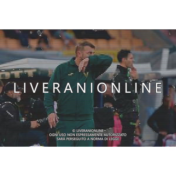 TVEM November 08, 2025 Lecce, Italy - US Lecce vs Hellas Verona - Italian soccer serie A 2025/26 - Via Del Mare Stadium. In the pic: coach Paolo Zanetti of Hellas Verona ©TVEM Mastrodonato Emmanuele - AGENZIA ALDO LIVERANI SAS