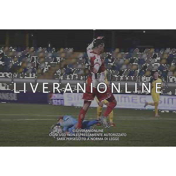 Pianese vs Rimini Campionato Serie C Sky Wifi - 13 Giornata Stadio Comunale - Piancastagnaio 08-11-2025 nella foto Filippis anticipa Ferrarini Foto di Federico Gaetano - ag.Aldo Liverani- AGENZIA ALDO LIVERANI SAS