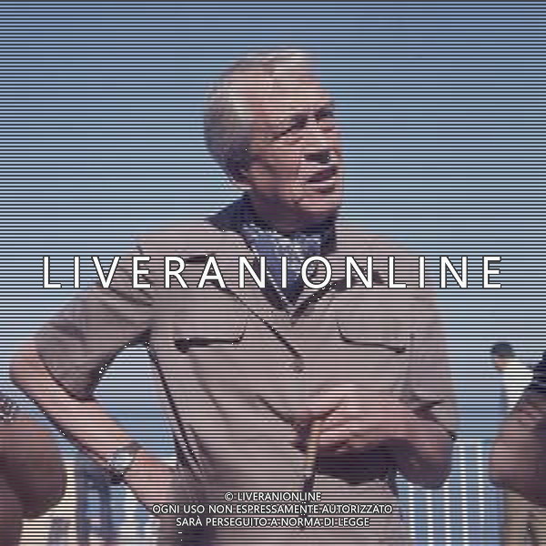 DIAP-RETROSPETTIVA JOHN HUSTON REGISTA NELLA FOTO JOHN HUSTON A CANNES AG ALDO LIVERANI SAS