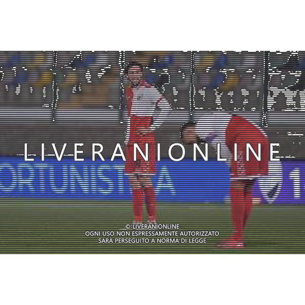 Pianese vs Rimini Campionato Serie C Sky Wifi - 13 Giornata Stadio Comunale - Piancastagnaio 08-11-2025 nella foto Delusione Rimini Foto di Federico Gaetano - ag.Aldo Liverani- AGENZIA ALDO LIVERANI SAS