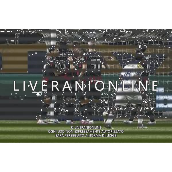 Rafael Leao of AC Milan celebrates after scoring during Parma Calcio vs AC Milan, 11° Serie A Enilive 2025-26 game at Ennio Tardini stadium in Parma (PR), Italy, on November 08, 2025. (Photo by Davide Casentini)- AGENZIA ALDO LIVERANI SAS