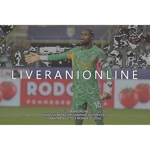 Mike Maignan of AC Milan gestures during Parma Calcio vs AC Milan, 11° Serie A Enilive 2025-26 game at Ennio Tardini stadium in Parma (PR), Italy, on November 08, 2025. (Photo by Davide Casentini)- AGENZIA ALDO LIVERANI SAS