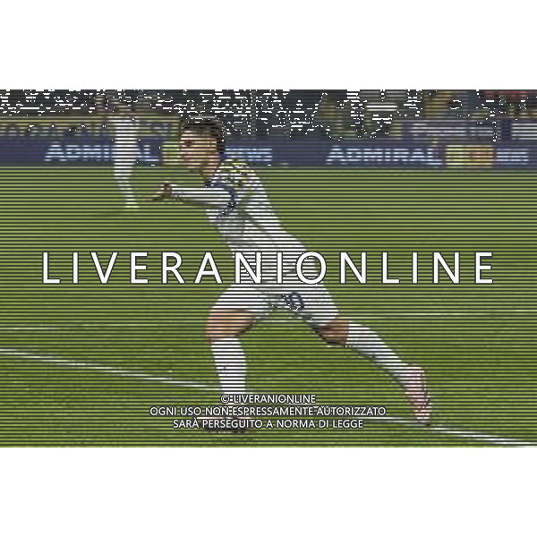 Adrian Bernabe’ of Parma AC celebrates after scoring during Parma Calcio vs AC Milan, 11° Serie A Enilive 2025-26 game at Ennio Tardini stadium in Parma (PR), Italy, on November 08, 2025. (Photo by Davide Casentini)- AGENZIA ALDO LIVERANI SAS