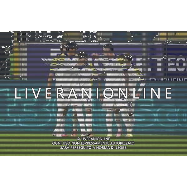 Enrico Delprato of Parma AC celebrates after scoring during Parma Calcio vs AC Milan, 11° Serie A Enilive 2025-26 game at Ennio Tardini stadium in Parma (PR), Italy, on November 08, 2025. (Photo by Davide Casentini)- AGENZIA ALDO LIVERANI SAS