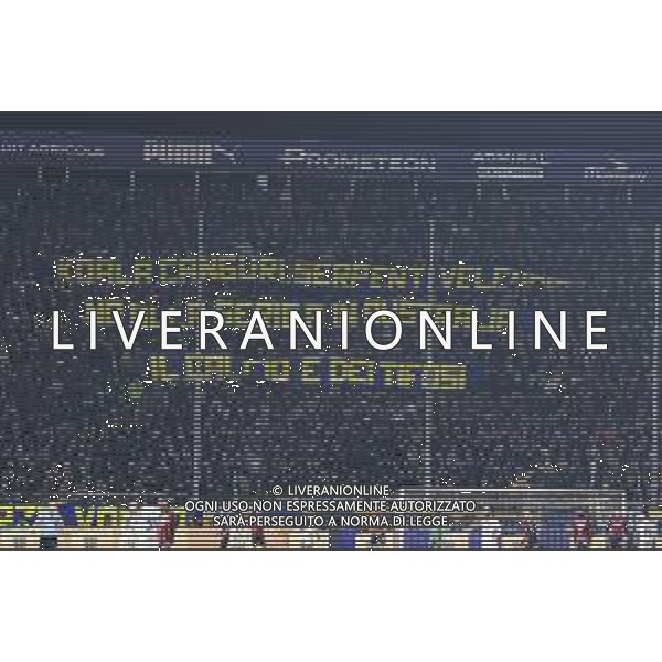 The banner of Parma fans against ùàlega Calcio during Parma Calcio vs AC Milan, 11° Serie A Enilive 2025-26 game at Ennio Tardini stadium in Parma (PR), Italy, on November 08, 2025. (Photo by Davide Casentini)- AGENZIA ALDO LIVERANI SAS