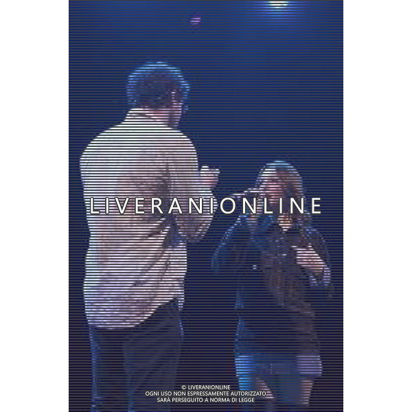 Roma 7 Novembre 2025 "VENART TOGETHER - IL GRANDE CONCERTO D\'ARTE E SOLIDARIETA\'" Nella Foto: Carl Brave, Sarah Toscano Foto credit: Andrea Bracaglia AG ALDO LIVERANI SAS