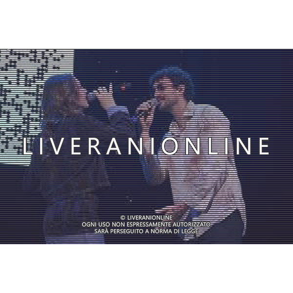 Roma 7 Novembre 2025 "VENART TOGETHER - IL GRANDE CONCERTO D\'ARTE E SOLIDARIETA\'" Nella Foto: Carl Brave, Sarah Toscano Foto credit: Andrea Bracaglia AG ALDO LIVERANI SAS