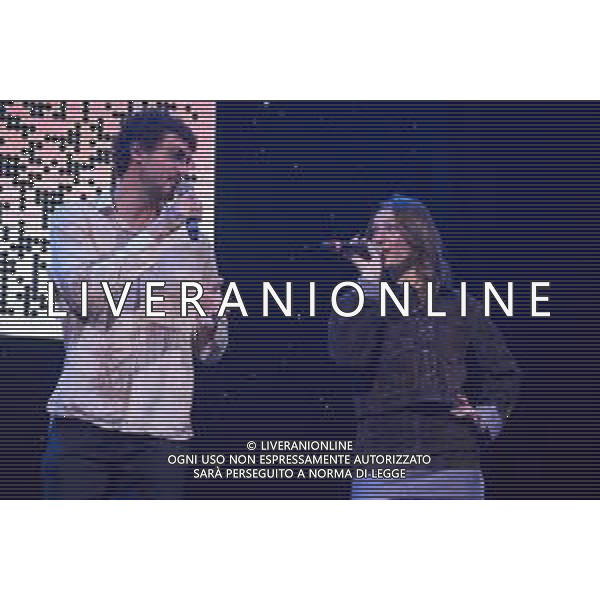 Roma 7 Novembre 2025 "VENART TOGETHER - IL GRANDE CONCERTO D\'ARTE E SOLIDARIETA\'" Nella Foto: Carl Brave, Sarah Toscano Foto credit: Andrea Bracaglia AG ALDO LIVERANI SAS