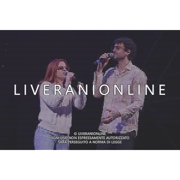 Roma 7 Novembre 2025 "VENART TOGETHER - IL GRANDE CONCERTO D\'ARTE E SOLIDARIETA\'" Nella Foto: Carl Brave, Noemi Foto credit: Andrea Bracaglia AG ALDO LIVERANI SAS