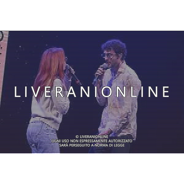 Roma 7 Novembre 2025 "VENART TOGETHER - IL GRANDE CONCERTO D\'ARTE E SOLIDARIETA\'" Nella Foto: Carl Brave, Noemi Foto credit: Andrea Bracaglia AG ALDO LIVERANI SAS