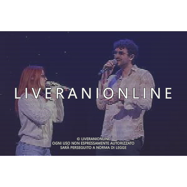 Roma 7 Novembre 2025 "VENART TOGETHER - IL GRANDE CONCERTO D\'ARTE E SOLIDARIETA\'" Nella Foto: Carl Brave, Noemi Foto credit: Andrea Bracaglia AG ALDO LIVERANI SAS