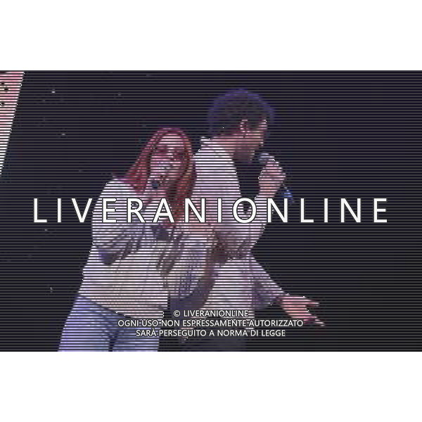 Roma 7 Novembre 2025 "VENART TOGETHER - IL GRANDE CONCERTO D\'ARTE E SOLIDARIETA\'" Nella Foto: Carl Brave, Noemi Foto credit: Andrea Bracaglia AG ALDO LIVERANI SAS