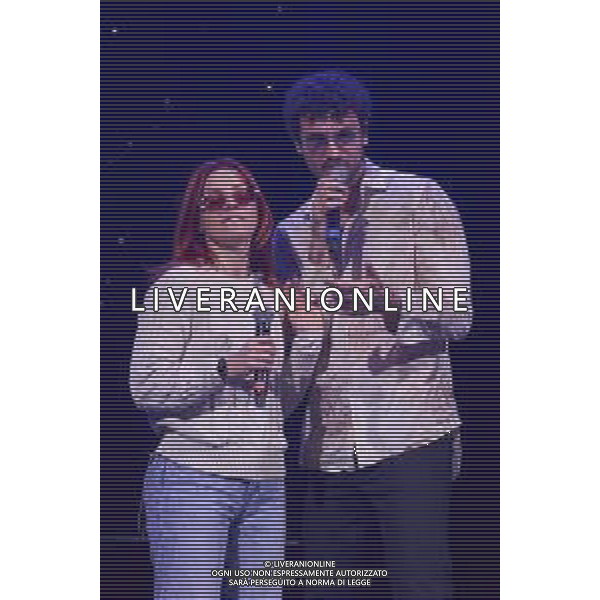 Roma 7 Novembre 2025 "VENART TOGETHER - IL GRANDE CONCERTO D\'ARTE E SOLIDARIETA\'" Nella Foto: Carl Brave, Noemi Foto credit: Andrea Bracaglia AG ALDO LIVERANI SAS