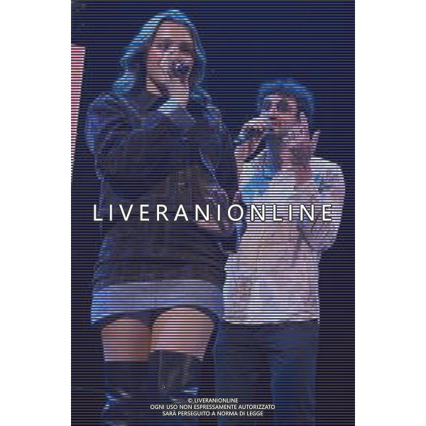 Roma 7 Novembre 2025 "VENART TOGETHER - IL GRANDE CONCERTO D\'ARTE E SOLIDARIETA\'" Nella Foto: Carl Brave, Sarah Toscano Foto credit: Andrea Bracaglia AG ALDO LIVERANI SAS